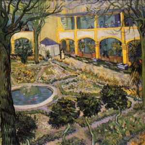 Patio en el Hospital de Arles -  Vincent Van Gogh