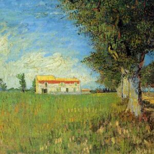 Casa de Campo en un Campo de Trigo -  Vincent Van Gogh