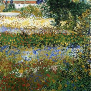 Jardin con Flores -  Vincent Van Gogh