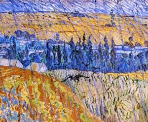 Paisaje bajo la Lluvia -  Vincent Van Gogh