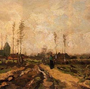 Paisaje con Iglesia y Granjas -  Vincent Van Gogh