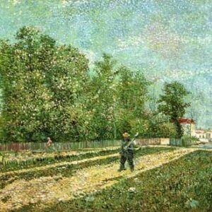 Hombre con Pala en un suburbio de Paris -  Vincent Van Gogh