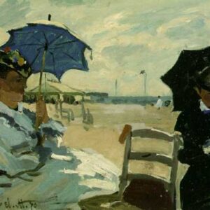 La Playa de Trouville -   Monet, Claude